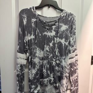 Purple Marble long sleeve shirt